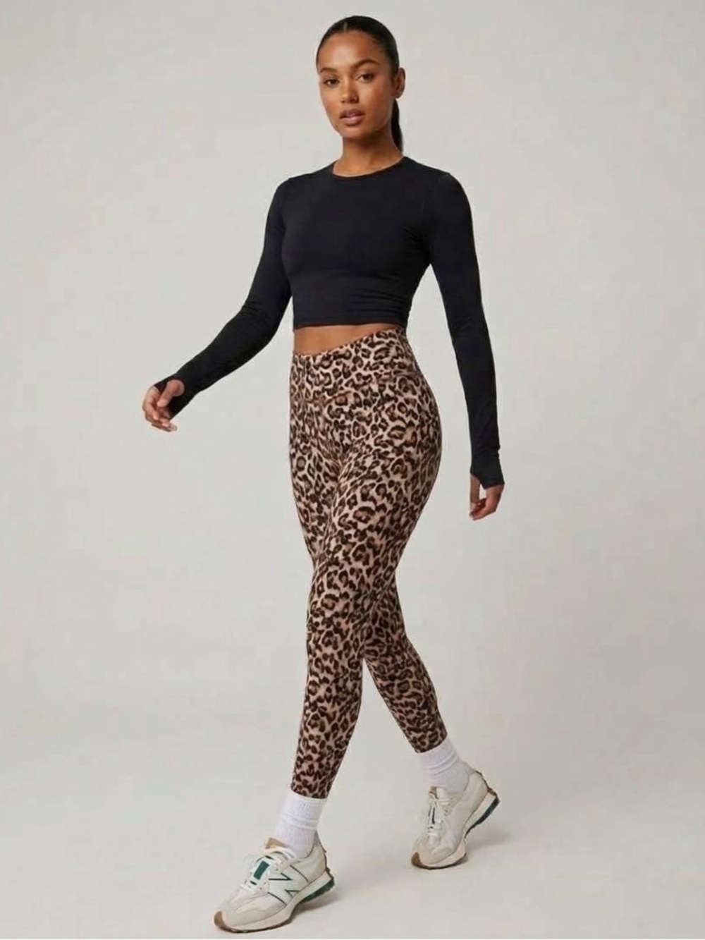 American Eagle Women’s Large Everything Legging Leopard High Rise Ankle Pant L